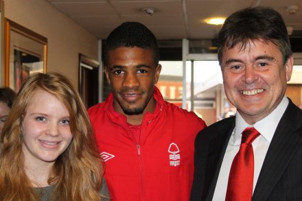 Me Owd Duck and niece with Garath McCleary