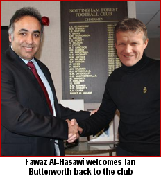 Fawaz Al-Hasawi welcomes Ian Butterworth back to the club